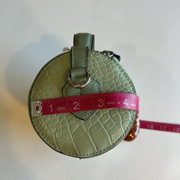 Expressions NYC Luxury Vegan Crossbody / Mini Handbag, Green - Picture 10 of 10